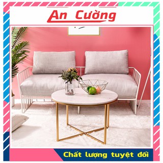 Bàn trà sofa mặt đá tròn hiện đại💖𝑭𝑹𝑬𝑬𝑺𝑯𝑰𝑷💖Mẫu bàn sofa phòng khách hiện đại đơn giản