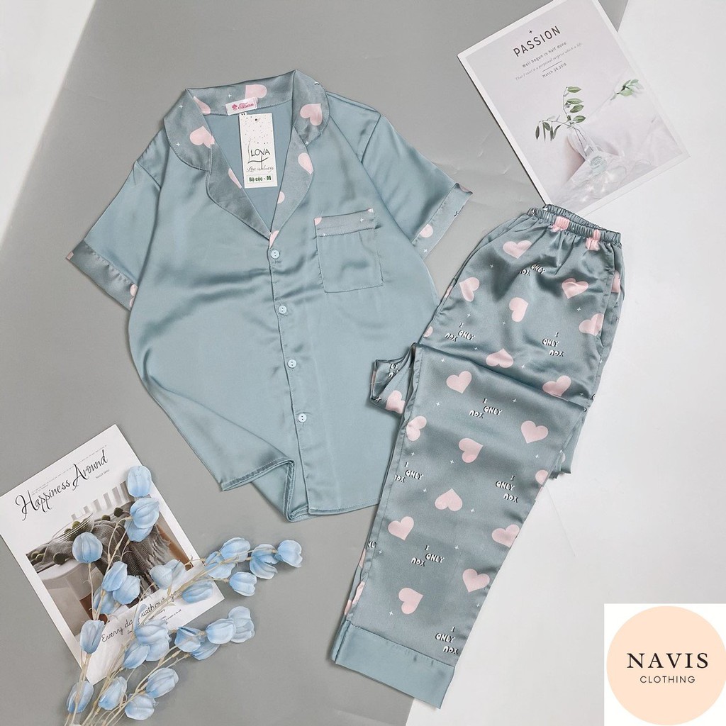 [THANH LÝ HÀNG LỖI] Pyjama lụa satin mẫu mới