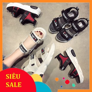 Sandal nữ 2 màu quai ngang Ulzang kiểu dáng thời trang hot