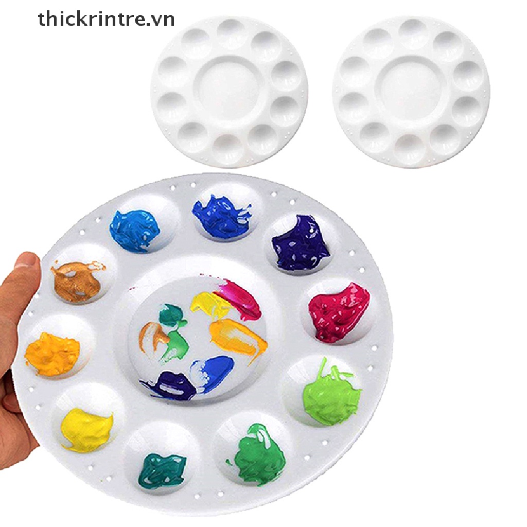 Bảng Pha Màu Nước 10 Ngăn Bằng Nhựa