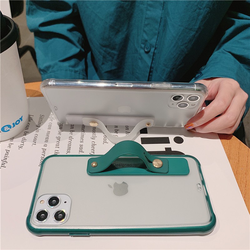 Ốp điện thoại PC cứng màu kẹo trong suốt chống sốc độc đáo cho iPhone 12 11 Pro Max XR XS Max X 7 8 6 6S Plus