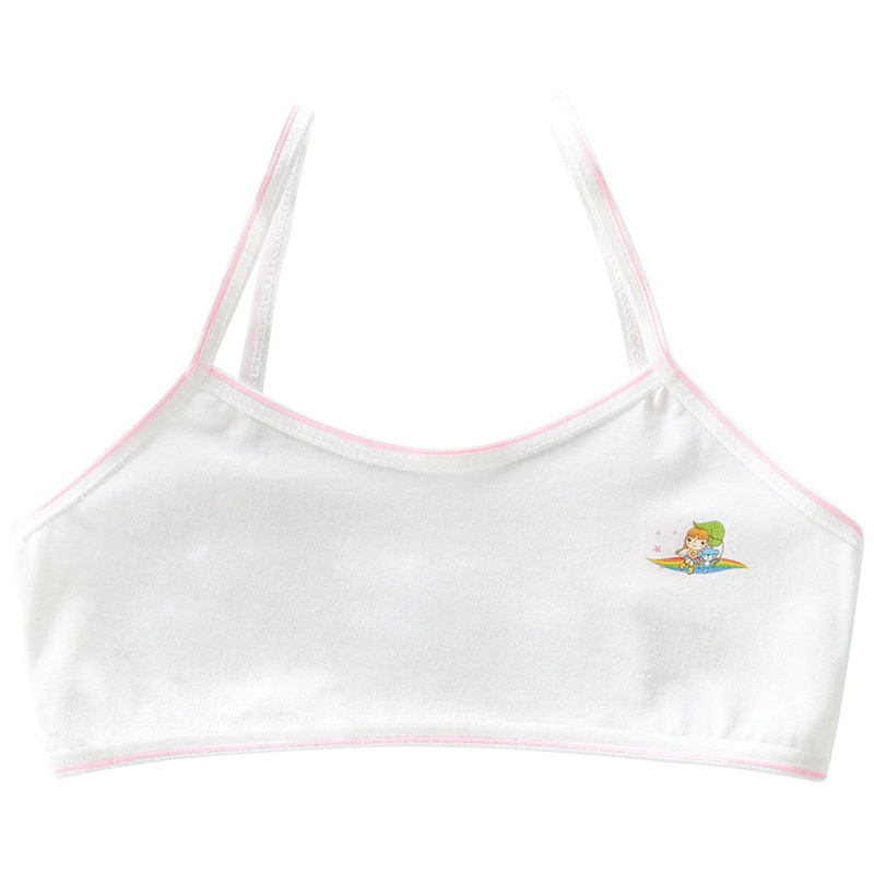 Áo Lót Thể Thao Định Hình Dáng Chữ U Bằng Cotton Thoáng Khí Cho Bé Gái