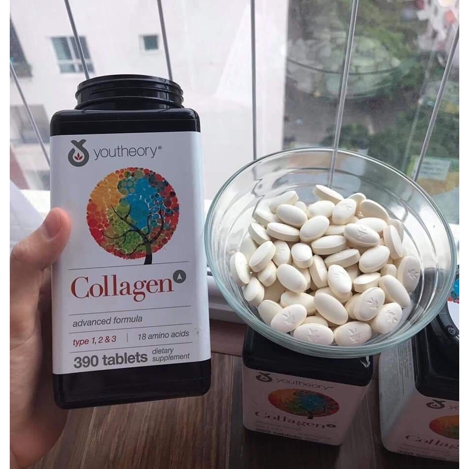 [HSD10/2022]Youtheory Collagen + bioten  390 Viên- Hair Nails Formula Types 6000mgr | BigBuy360 - bigbuy360.vn