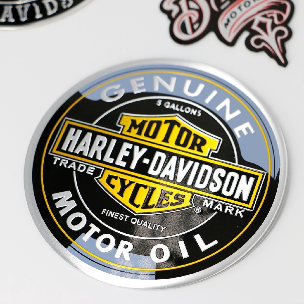 Miếng dán trang trí xe mô tô Harley làm bằng kim loại