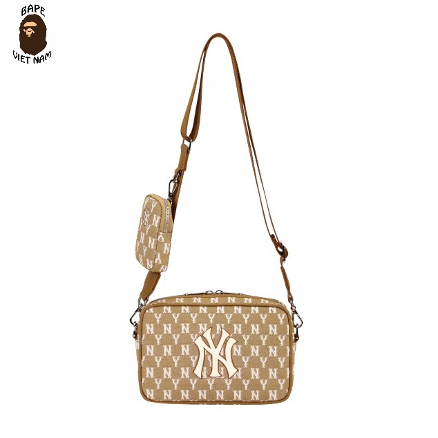 [Best Quality] Túi đeo chéo NY MLB, Túi NY chất liệu Canvas 2 màu Xanh, Nâu, Túi lớn kèm túi nhỏ BapeVN | WebRaoVat - webraovat.net.vn