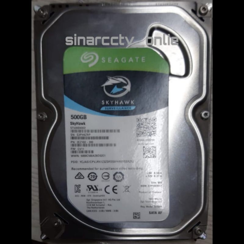 Ổ Cứng Hdd Seagate Skyhawk 500gb | BigBuy360 - bigbuy360.vn