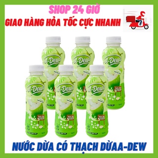 Nước dừa tươi - thạch dừa a-dew 1 lốc 6 chai