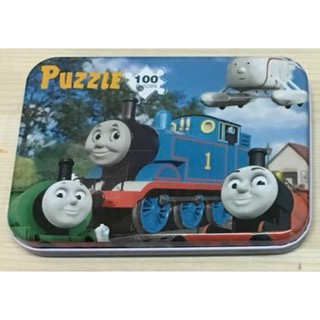 [rẻ đẹp nhất] Tranh Ghép 100 Mảnh Gỗ TÀU HOẢ THOMAS Hộp Thiếc/Jigsaw Puzzle 100 Mảnh/Tranh Xếp Hình Cho Bé Từ 4 Tuổi