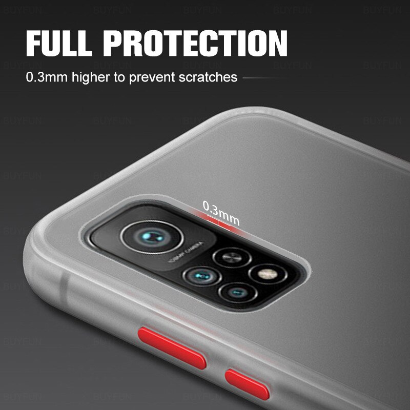 Ốp lưng Matte Skin Feel cho Xiaomi Mi 8 9 10 Pro 10T Pro 10T Lite Poco M3 X3 Ốp lưng Coque