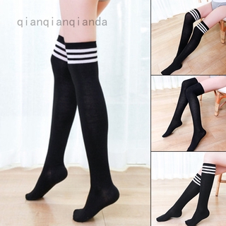 Vớ cotton Dài Qua Gối Màu Đen Thời Trang Quyến Rũ Cho Nữ