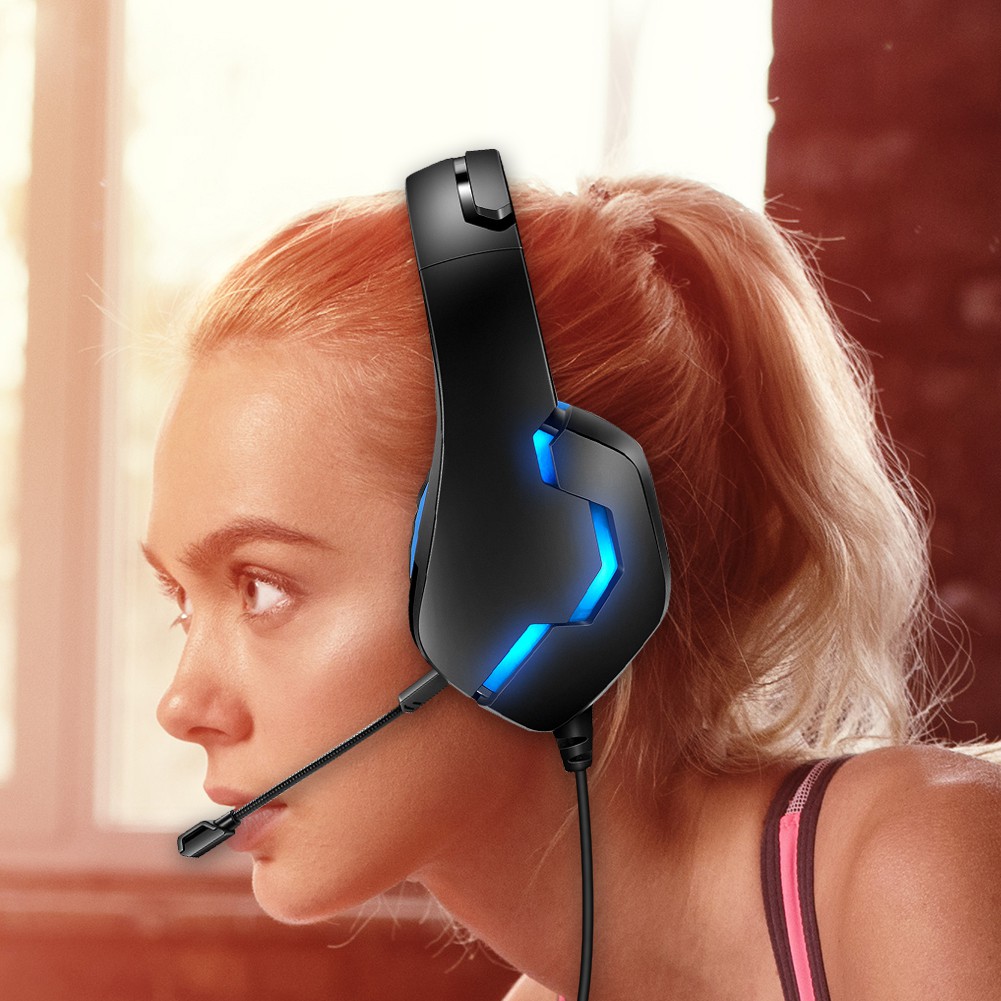 Tai Nghe Chơi Game J10 Có Mic Và Đèn Led Cho Xbox One Ps4 Pc | BigBuy360 - bigbuy360.vn