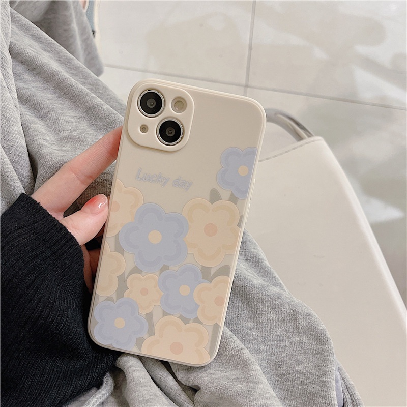 Ốp lưng iphone cạnh vuông hoa cúc BVC 6s/6splus/7/7plus/8/8plus/x/xr/xs/11/12/13/14/pro/max/plus/promax BVC966