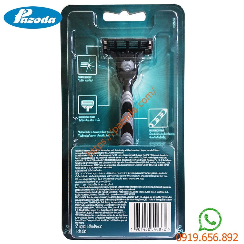 Dao cạo râu Gillette Mach3 hàng chính hãng