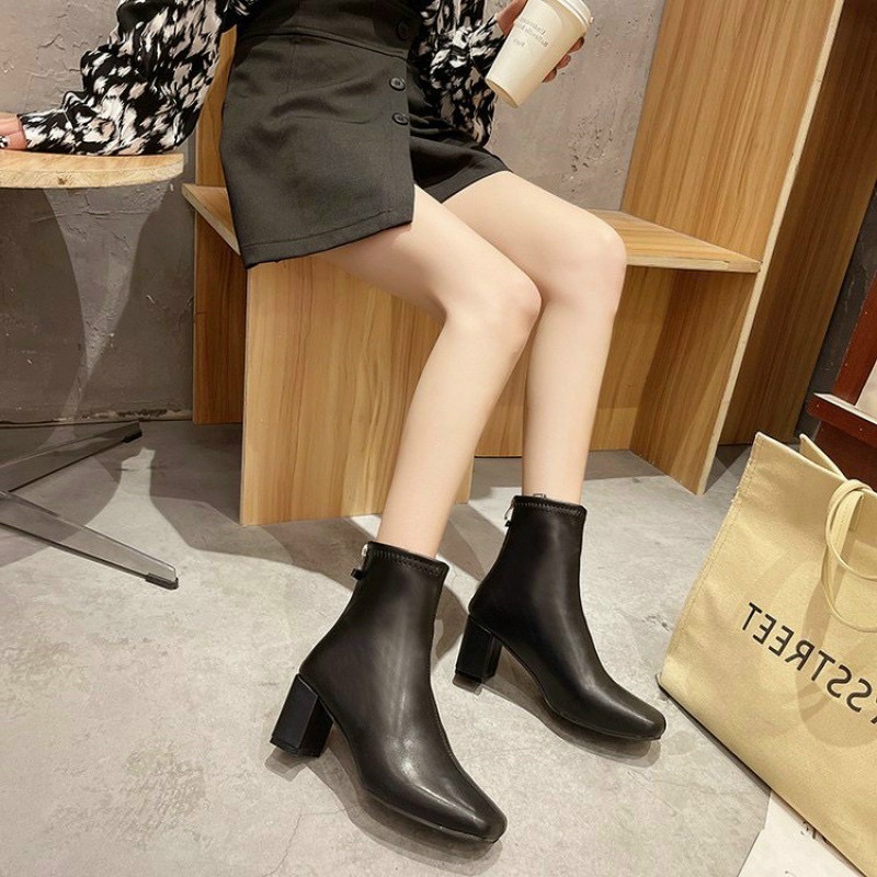 bốt lửng da lì lót nỉ lông 5p