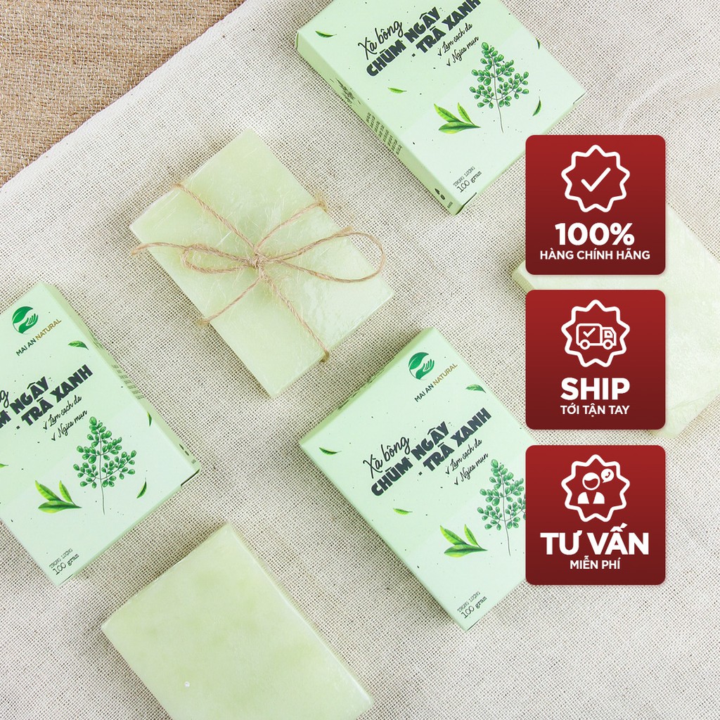 Xà Bông Trà Xanh Chùm Ngây - Sạch da - Dưỡng Da | BigBuy360 - bigbuy360.vn