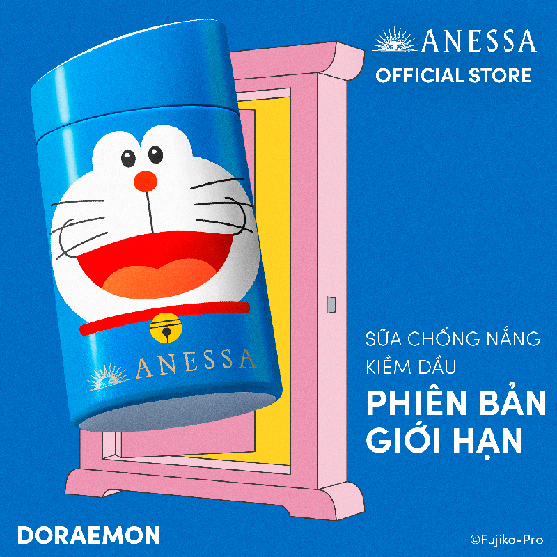 Sữa chống nắng dưỡng da kiềm dầu bảo vệ hoàn hảo SPF50+ PA++++ 60ml _ Doraemon