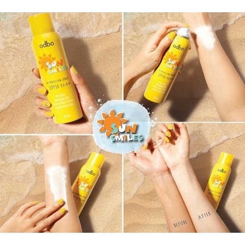 Xịt Chống Nắng Odbo Sun Smiles SPF 50A++ Thái Lan