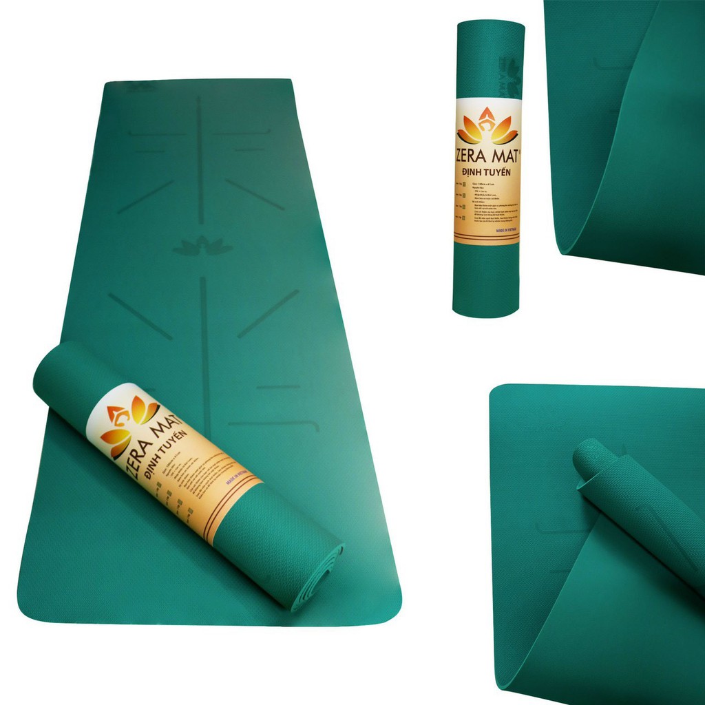 Thảm Tập Yoga Gym Định Tuyến Hebeyoga Zera Mat 6mm Cao Cấp