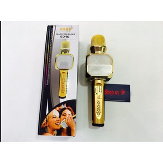 Micro kèm loa Bluetooth Karaoke SD-10 tặng đèn led