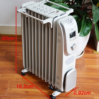 Máy sưởi dầu tiross ts9211, có điều khiển, 2300w, hàng chính hãng, bảo hành 12 tháng