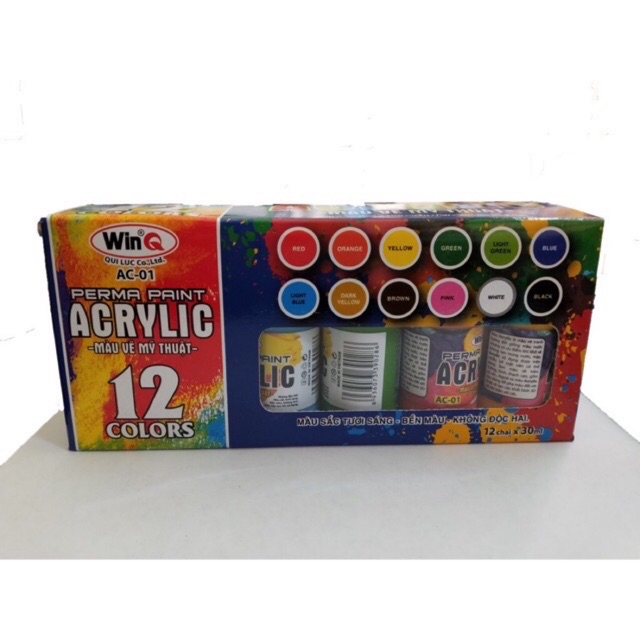 |rẻ nhất shopee| Màu nước sơn Acrylic WinQ siêu rẻ lẻ và sỉ