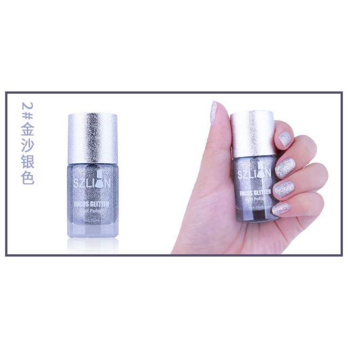 Sơn móng tay KIM TUYẾN cực kỳ sang chảnh SZLIAN Cao cấp 15ML