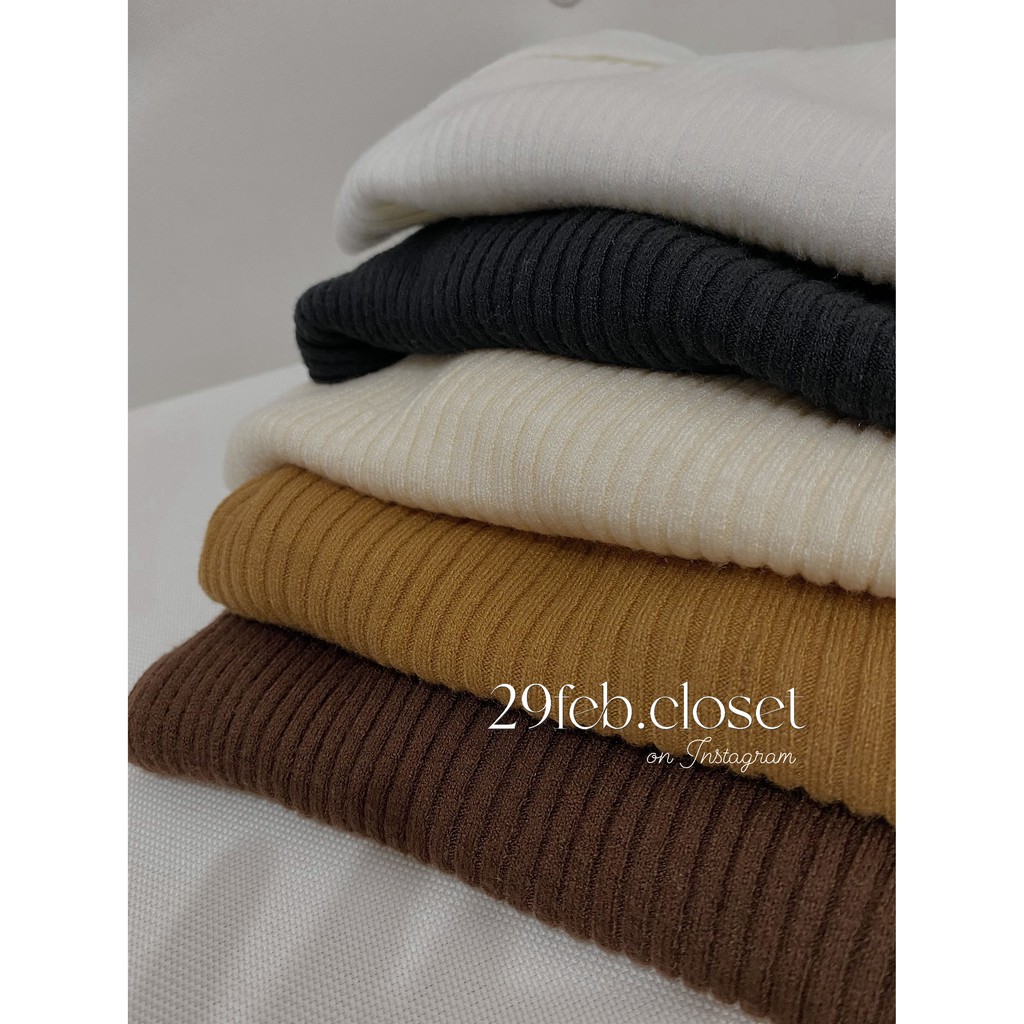 [Ảnh/video 29feb chụp] Áo len tăm cổ vuông dài tay | BigBuy360 - bigbuy360.vn