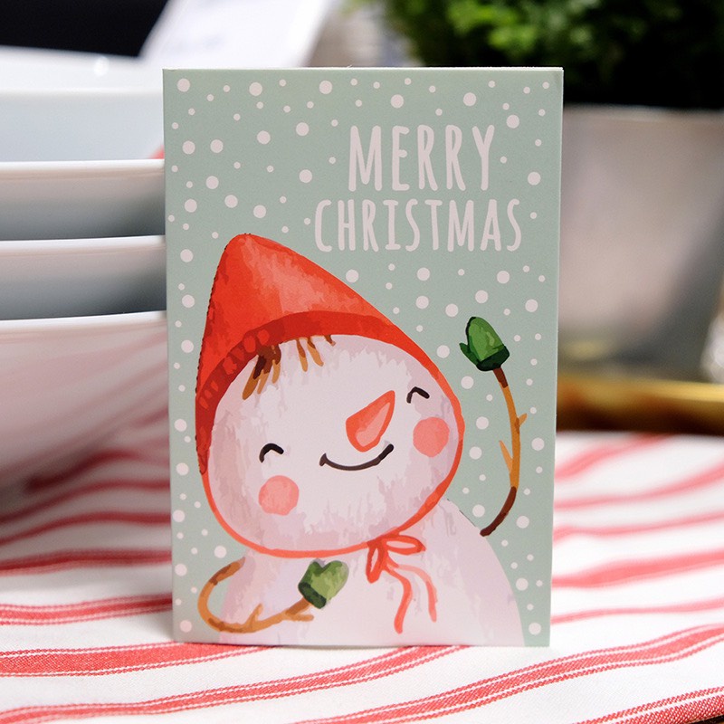 [có bao thiệp] Thiệp Noel mini cao cấp dễ thương