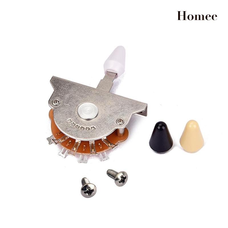 ”Durable Copper Guitar 5 Way Pickup Selector Switch Toggle w/ 3pcs Tips”