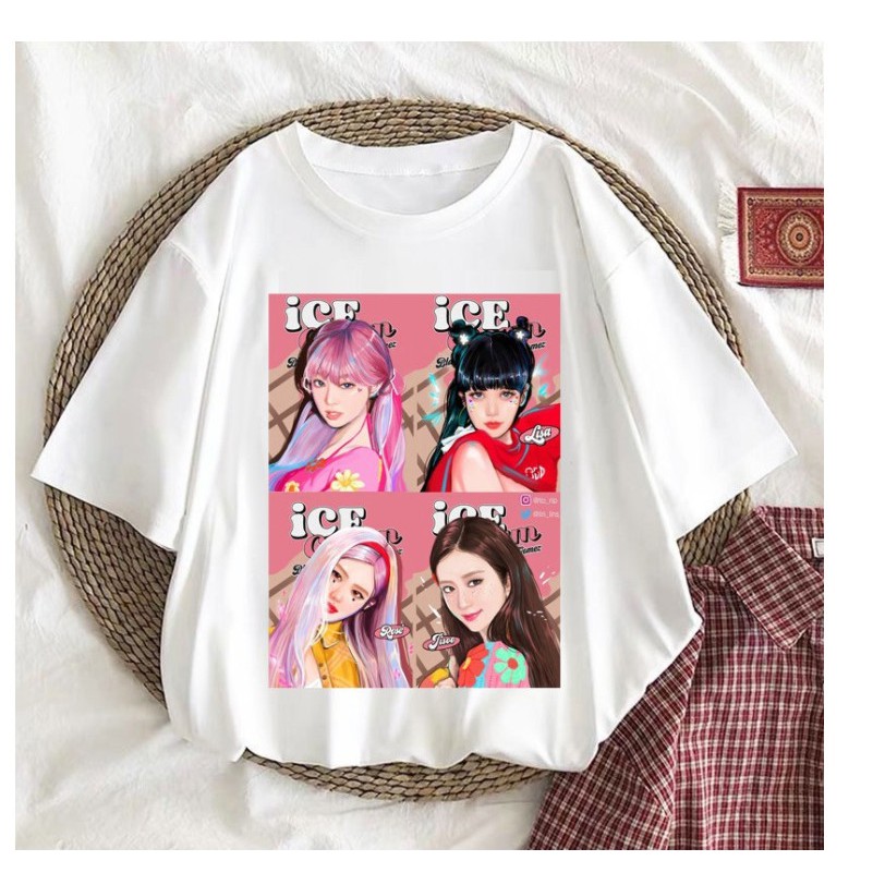 Áo In Hình Lisa Jennie Jisoo Rose cực đẹp nhiều mẫu