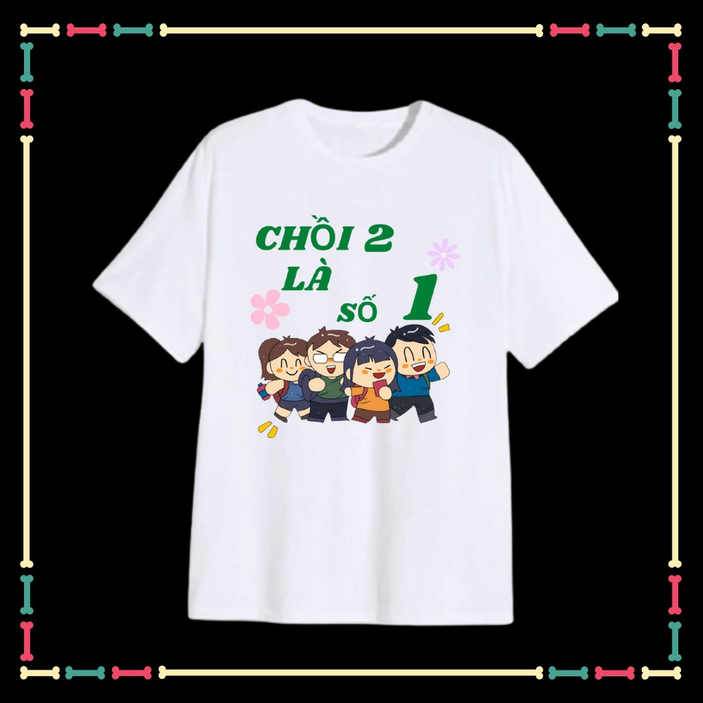 In theo yêu cầu Áo Lớp, Áo nhóm trẻ em, đủ size áo, đủ màu sắc, cổ tròn, phông rộng thoải mái.