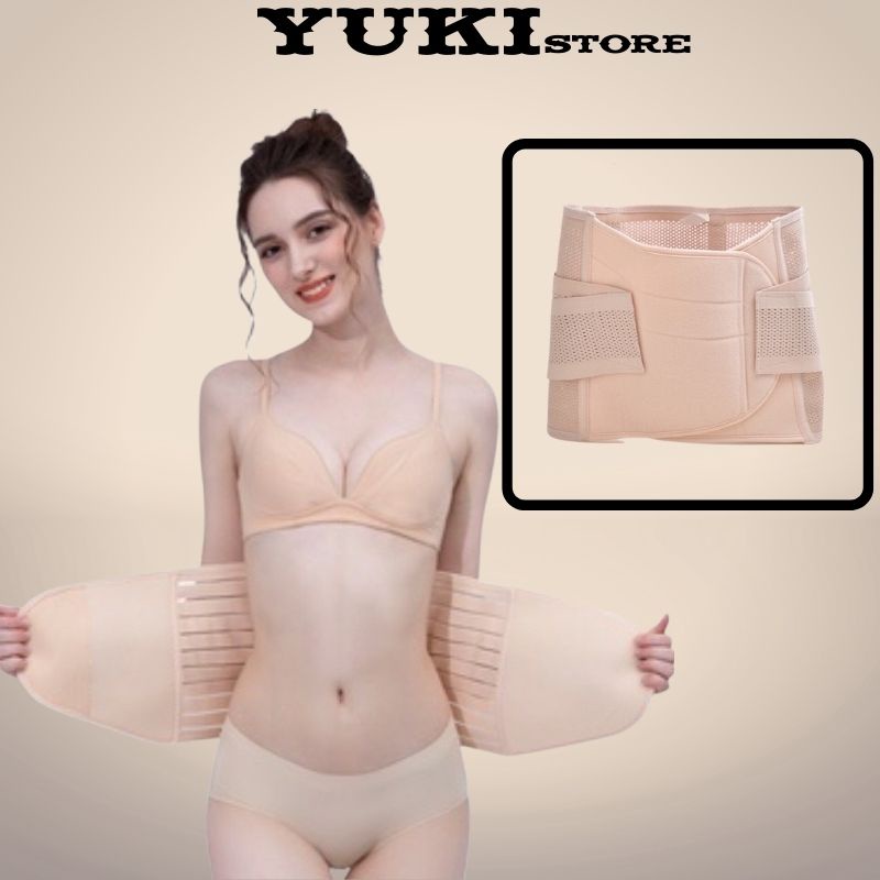 Đai Nịt Bụng Giảm Mỡ Thon Eo Sau Sinh Nịt Bụng Dán Cao Cấp YUKI STORE 3331