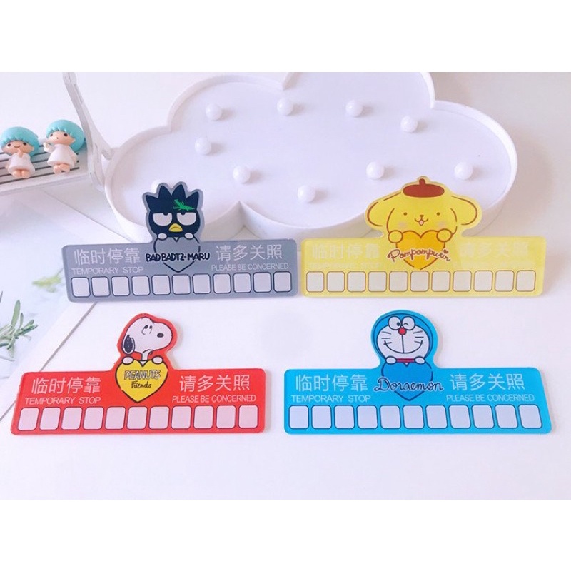 Trang trí biển số xe - số điện thoại Hello Kitty - Doremon Doraemon