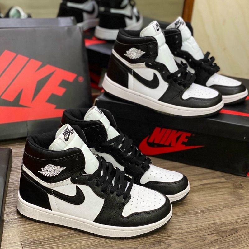 Giày sneaker jordan AF1 cao cấp full bill box, giày thể thao nam nữ JD cổ cao giá rẻ màu đen trắng phối đồ cực chất M12 | BigBuy360 - bigbuy360.vn