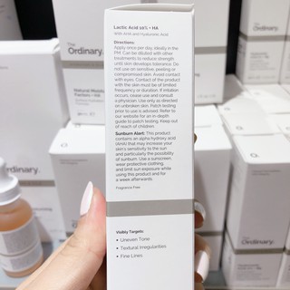 TInh chất The Ordinary Lactic Acid 10% +HA ( 30mL )