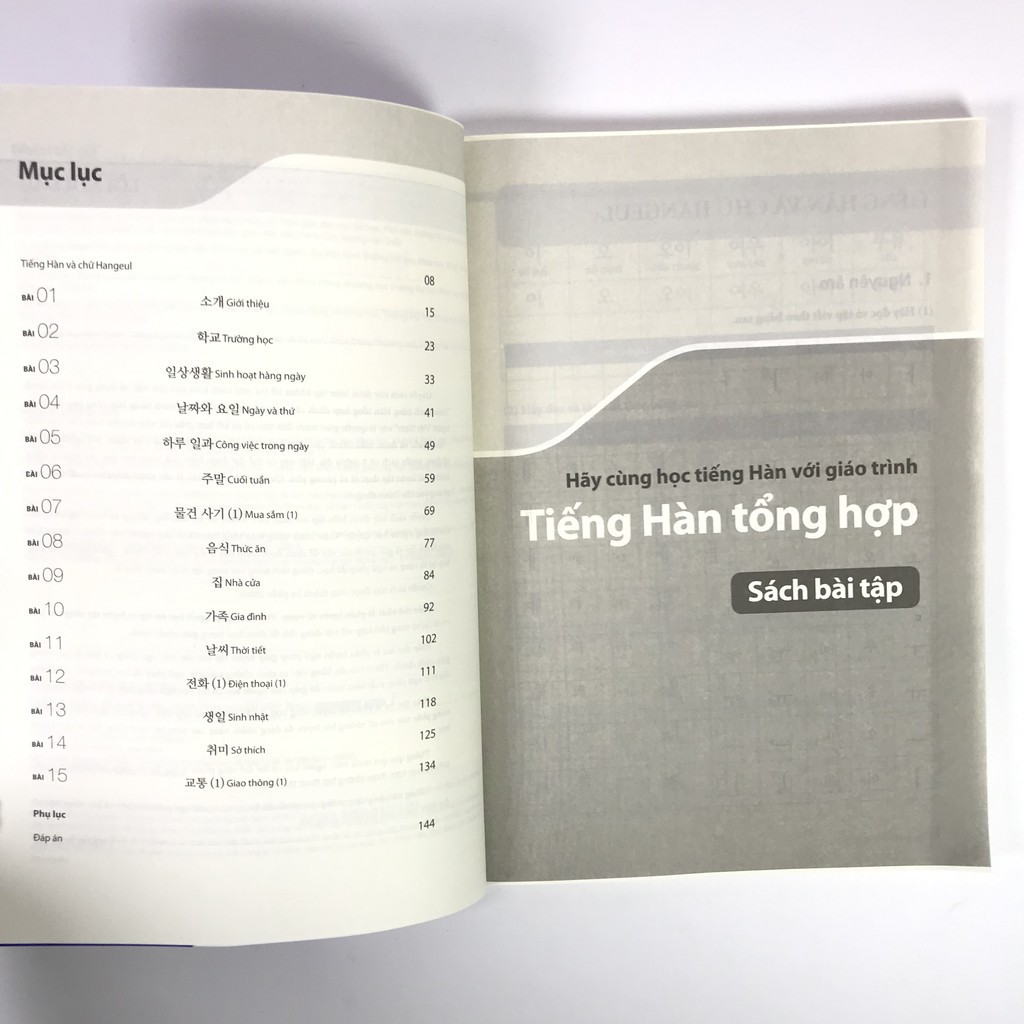 Sách - Trọn Bộ Giáo Trình Tiếng Hàn Tổng Hợp Dành Cho Người Việt - Sơ Cấp 1 ( Phiên Bản Mới ) Tặng Kèm Bookmark