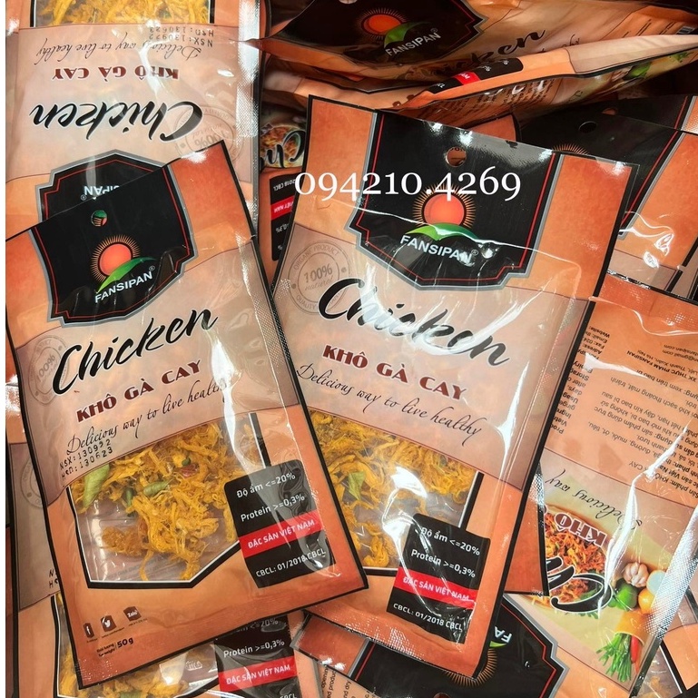 GÓI 50G THỊT BÒ KHÔ/ KHÔ GÀ LÁ CHANH/ HEO KHÔ CHÁY TỎI Xé Sợi Thơm Ngon- Bách hóa nguyên liệu