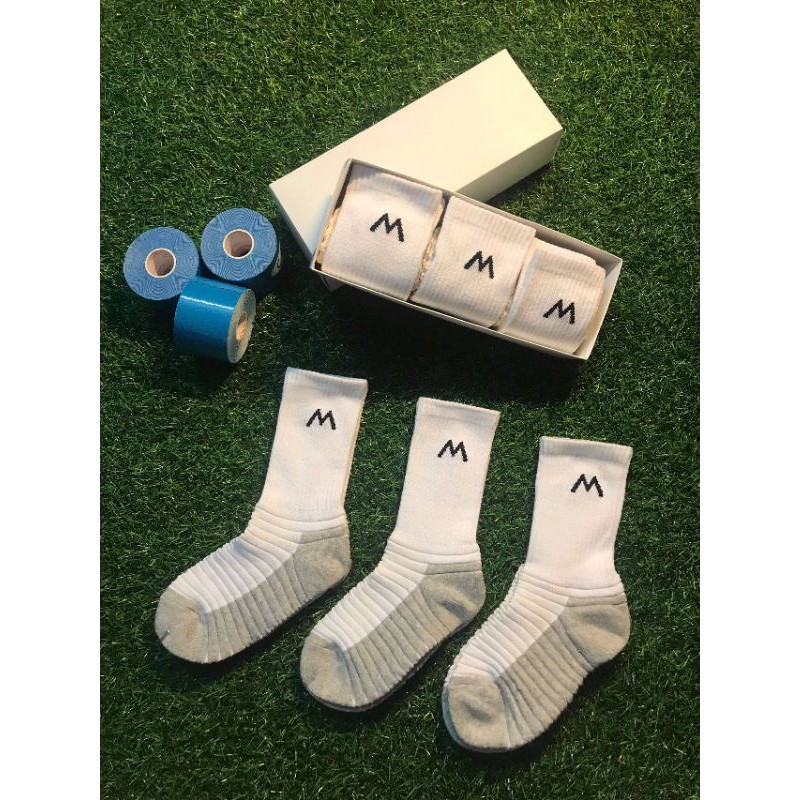 Hộp 3 đôi tất bóng đá 33 socks cổ cao