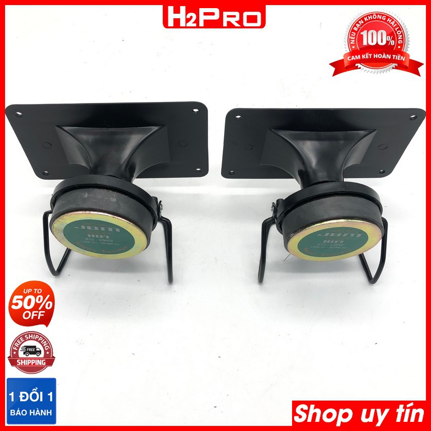 Đôi loa treble kèn JBM H2Pro 150W-8 ôm-từ 70 (2 loa), loa treble nam châm rời cao cấp (tặng tụ 20K, hàn sẵn tụ vào loa)