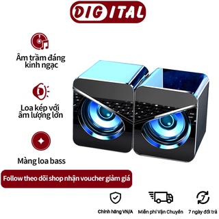 Loa máy tính có dây USB Âm trầm sâu Loa hộp âm thanh nổi 4D cho máy tính xách tay --- Bảo hành