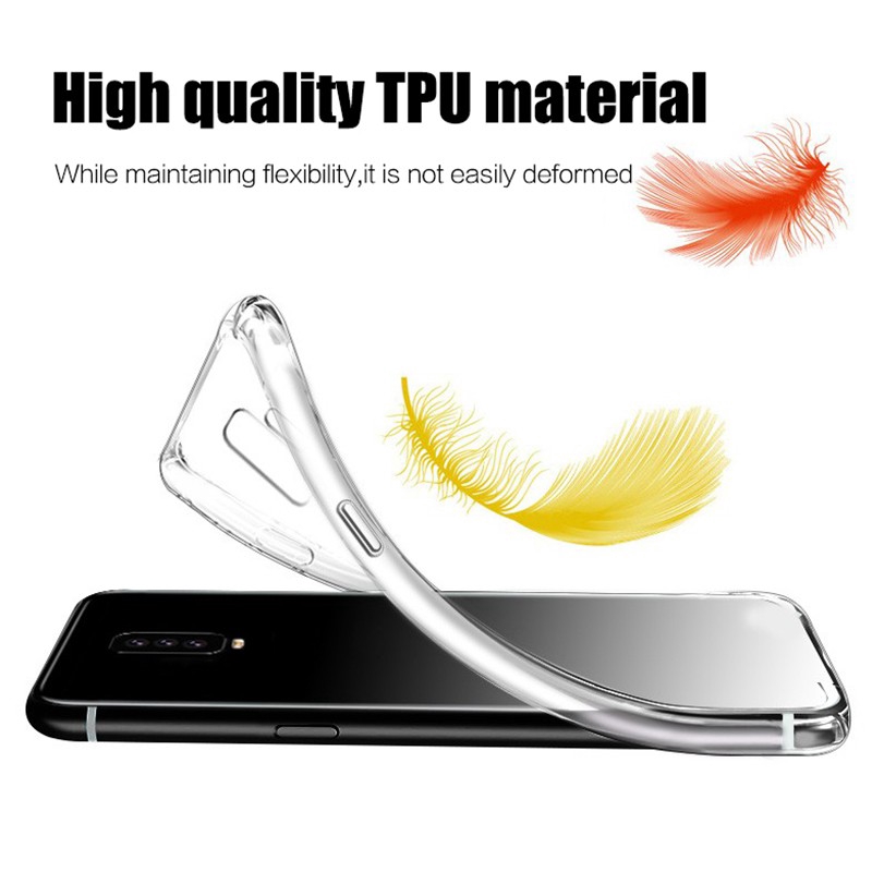 Ốp lưng CASE ONEPLUS 7 7PRO 6 6T 5 5T Transparent Soft Silicone TPU Protective Case Back Cover FOR ONE PLUS 7 PRO