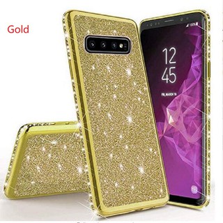 Samsung Galaxy S10 case S10 Plus S10e A520 Note 8 9 Soft TPU Phone Cases Luxury Plating Bling Diamond Silicone Cover