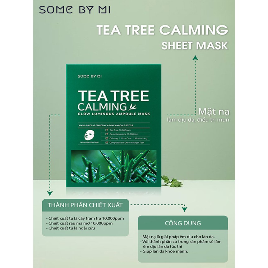 Miếng Mặt Nạ Tràm Trà Some By Mi Tea Tree Calming