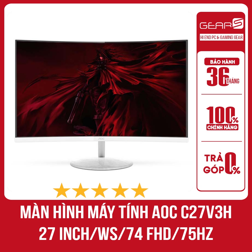 Màn hình máy tính AOC C27V3H/WS/74 FHD/75Hz - Chính Hãng bảo hành 36 tháng