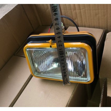 Đèn pha máy xúc máy cẩu chế thêm trước xe ô tô bóng trong h4 12v 24v