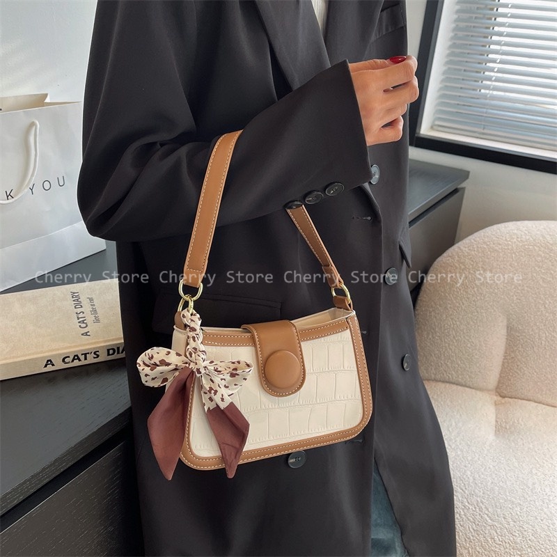 Túi xách nữ đeo vai đeo chéo thắt nơ cực xinh sang chảnh phong cách Hàn Quốc Katie Bag 11582