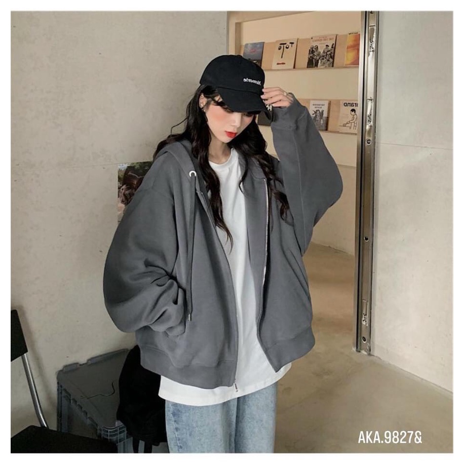 Áo khoác nỉ trơn - Chất nỉ, lót lông, đủ size, dày dặn - BD10