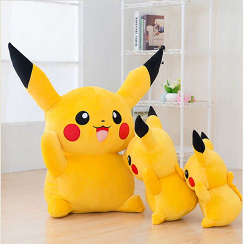 Gối Ôm Hình Pikachu Nhồi Bông Cỡ Lớn Dễ Thương