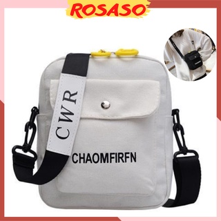 Túi tote canvas đeo chéo nữ rẻ đi chơi vải mềm ROSASO TX18