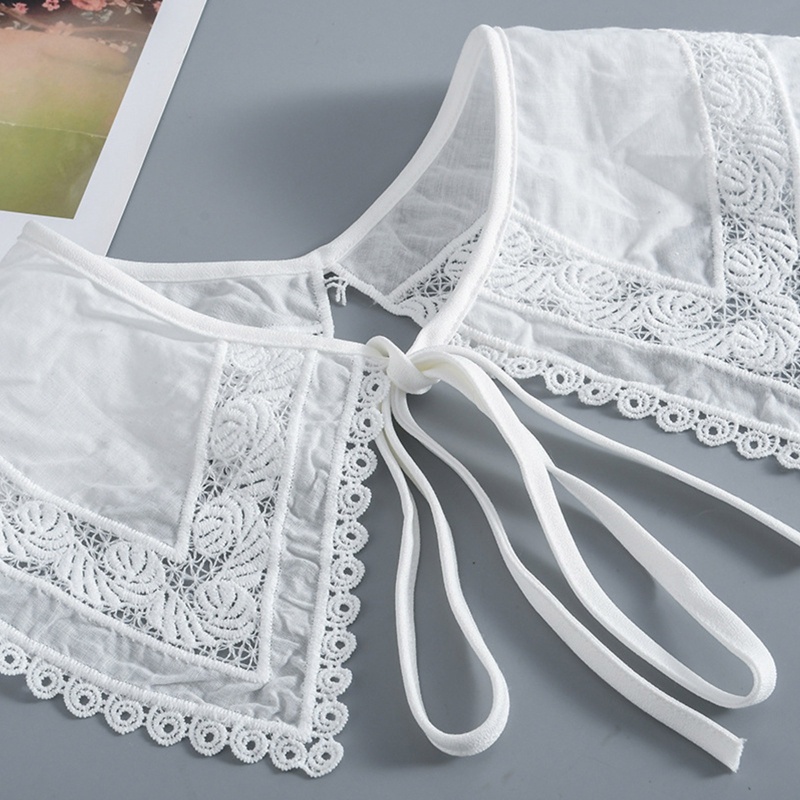 Cổ Áo Giả Thêu Hoa Có Thể Tháo Rời